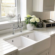 Shaws Double Bowl 1000mm Fireclay Butlers Sink