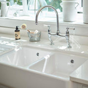 Shaws Double Bowl 800mm Fireclay Butlers Sink