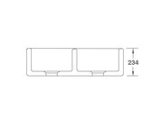 Shaws Ribchester 800mm Double Bowl Fireclay Butlers Sink