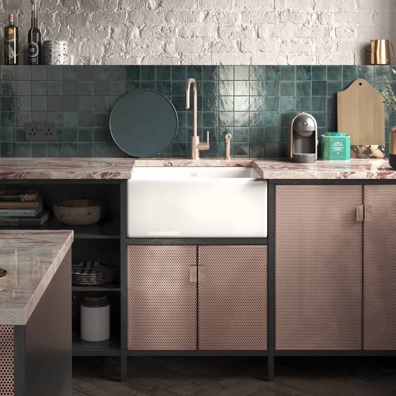 Shaws Shaker Single 600mm Fireclay Butlers Sink