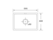 Shaws Shaker Single 600mm Fireclay Butlers Sink