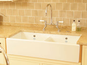 Shaws Shaker 800mm Double Bowl Fireclay Butlers Sink