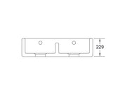 Shaws Shaker 800mm Double Bowl Fireclay Butlers Sink