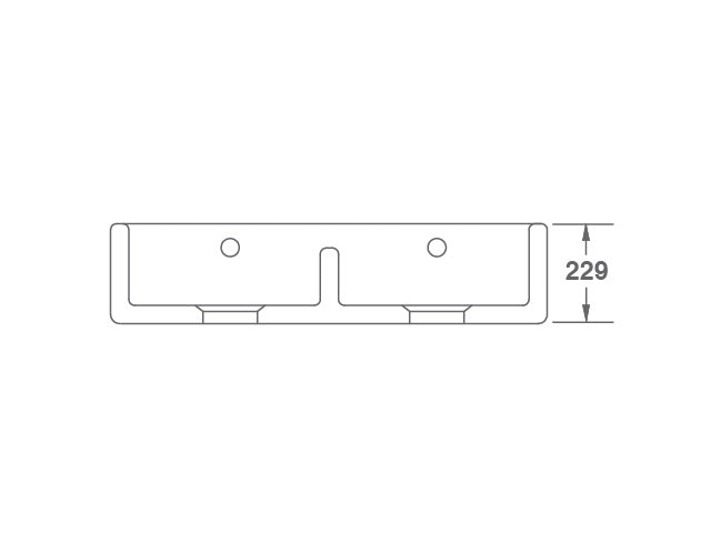 Shaws Shaker 900mm Double Bowl Fireclay Butlers Sink