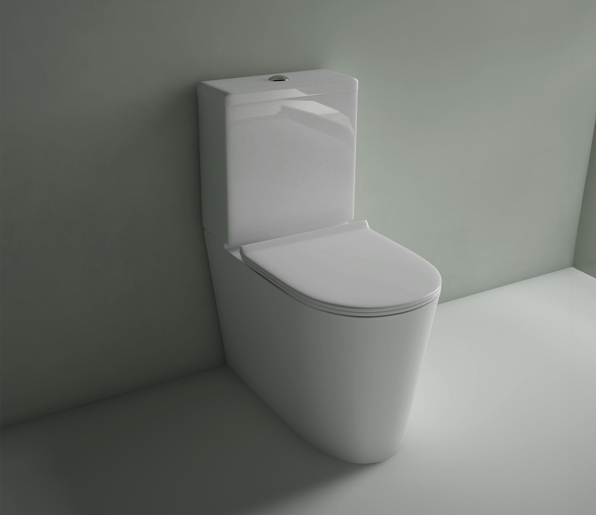 Manhattan Rimless Toilet Suite Matte White