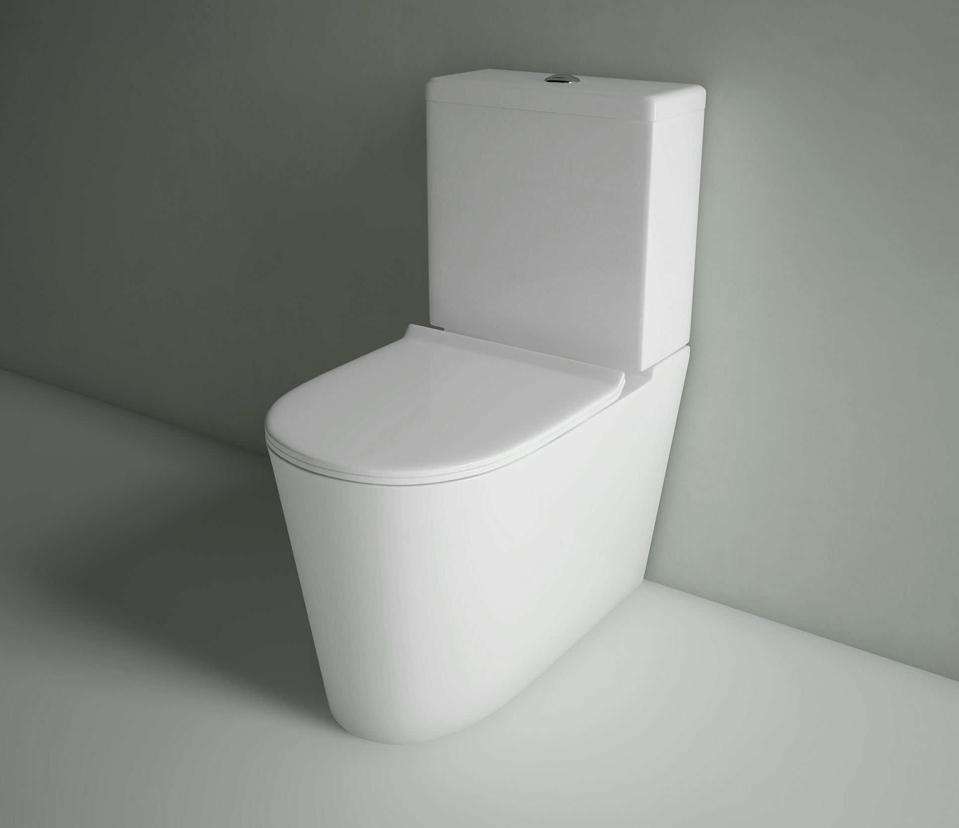 Manhattan Rimless Toilet Suite Matte White